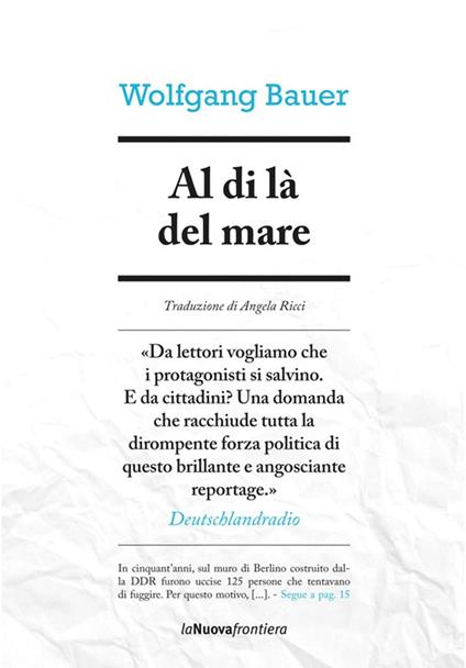 Al di là del mare - Wolfgang Bauer,A. Ricci - ebook