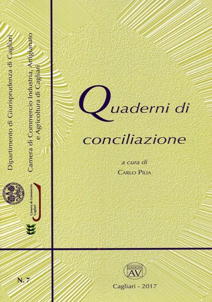 Quaderni di conciliazione (2017). Vol. 7 - copertina