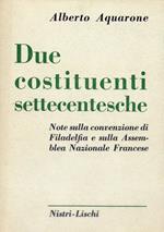 Due costituenti settecentesche