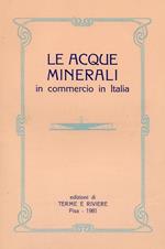 Acque minerali in commercio in Italia