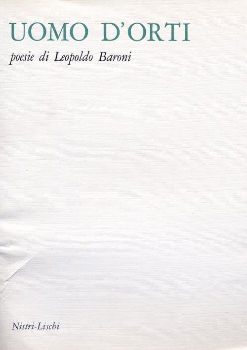 Uomo d'orti - Leopoldo Baroni - copertina