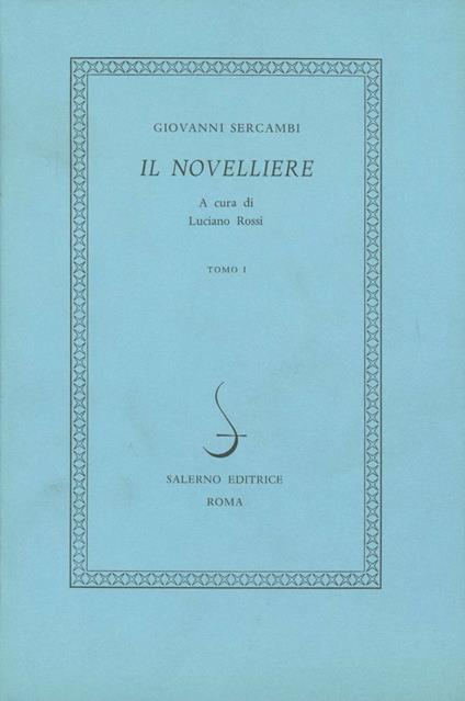 Il novelliere - Giovanni Sercambi - copertina