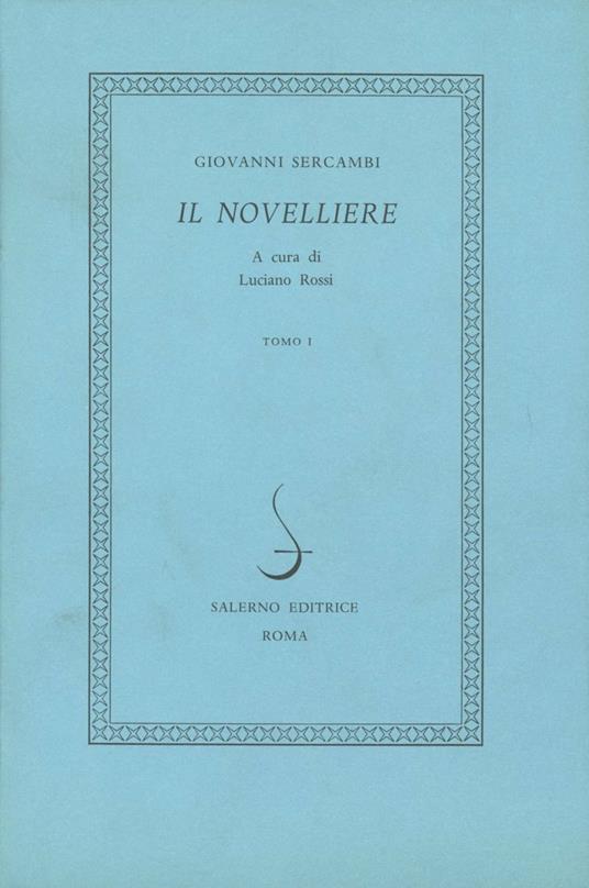 Il novelliere - Giovanni Sercambi - copertina