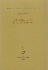 Pateracchio bibliografico - Enrico Malato - copertina