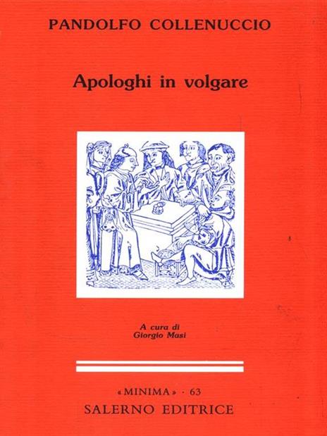 Apologhi in volgare - Pandolfo Collenuccio - copertina