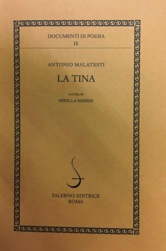 La Tina - Antonio Malatesti - copertina