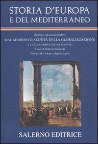 Storia d'Europa e del Mediterraneo. Vol. 11: Cultura, religioni, saperi - copertina