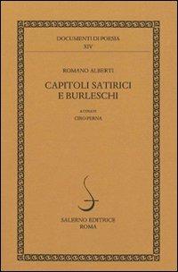 Capitoli satirici e burleschi - Romano Alberti - copertina