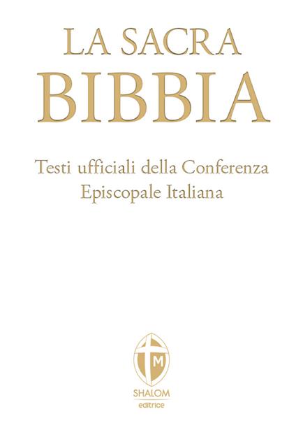 La Sacra Bibbia. Ediz. grande a caratteri grandi. Ecopelle bianca - copertina