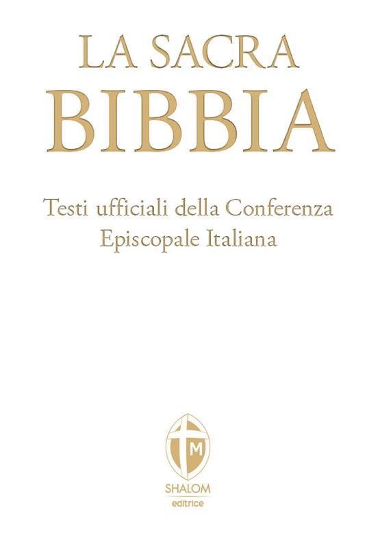 La Sacra Bibbia. Ediz. grande a caratteri grandi. Ecopelle bianca - copertina