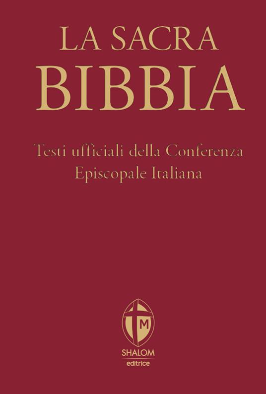 La Sacra Bibbia. Edizione media. Tela rossa - copertina