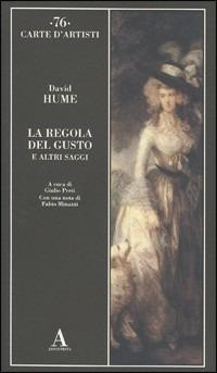 La regola del gusto e altri saggi - David Hume - copertina