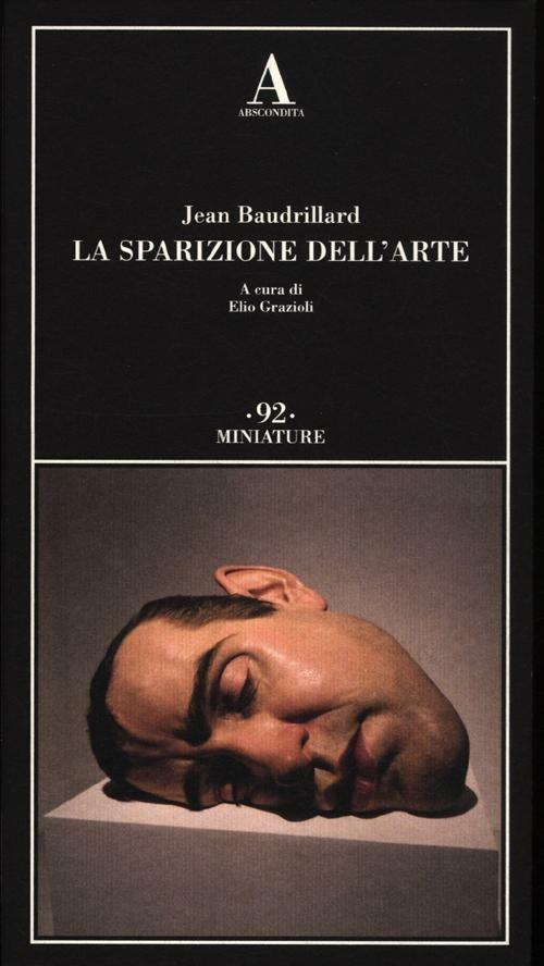 La sparizione dell'arte - Jean Baudrillard - copertina