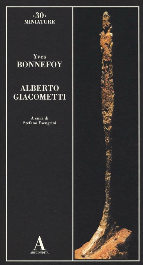 Alberto Giacometti - Yves Bonnefoy - copertina