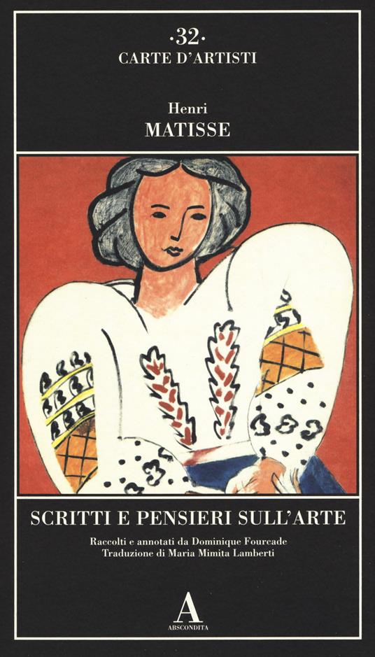 Scritti e pensieri sull'arte - Henri Matisse - copertina