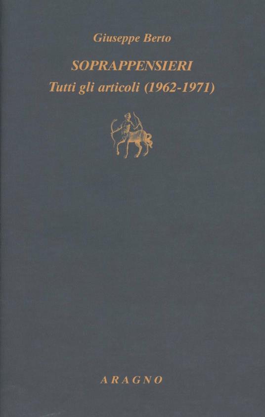 Soprappensieri - Giuseppe Berto - copertina