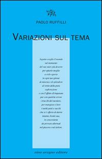 Variazioni sul tema - Paolo Ruffilli - copertina