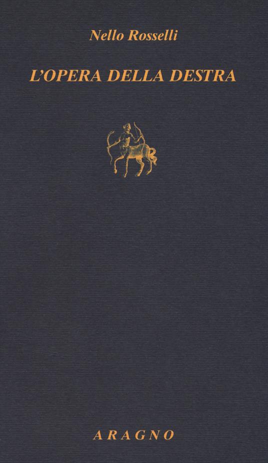 L'opera della destra - Nello Rosselli - copertina