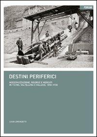 Destini periferici. Modernizzazione, risorse e individui in Ticino, Valtellina e Vallese, 1850-1930 - Luigi Lorenzetti - copertina