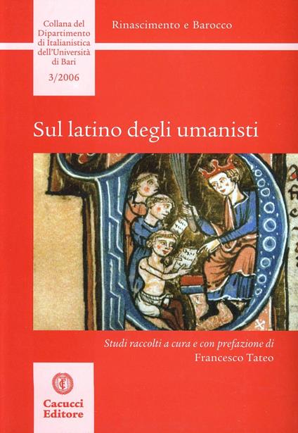 Sul latino degli umanisti - Francesco Tateo - copertina