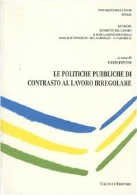 Le politiche pubbliche di contrasto al lavoro irregolare - Vito Pinto - copertina