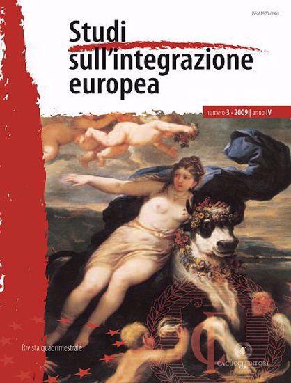Studi sull'integrazione europea (2009). Vol. 3 - copertina