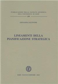 Lineamenti della pianificazione strategica - Giovanna Iacovone - copertina