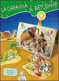 La capanna di Betlemme. Presepe cartonato sagomato da ritagliare per bambini piccoli - copertina