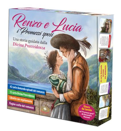 Renzo e Lucia e i promessi sposi. Una storia guidata dalla divina Provvidenza. Con gioco da tavolo - copertina
