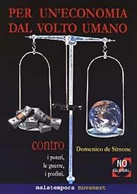 Per un'economia dal volto umano - Domenico De Simone - copertina
