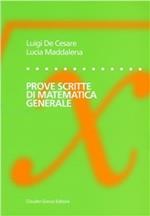 Prove scritte di matematica generale