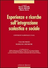 Esperienze e ricerche sull'integrazione scolastica e sociale. Vol. 1: Rassegne e ricerche - copertina