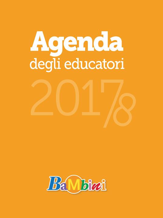 Agenda degli educatori 2017-18 - copertina