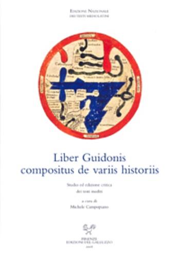 Liber Guidonis compositus de variis historiis. Testo latino a fronte - copertina
