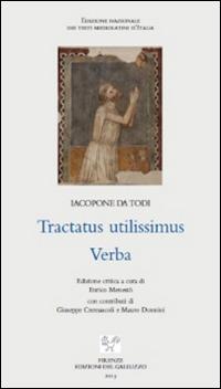Tractatus utilissimus. Verba. Testo latino a fronte - copertina