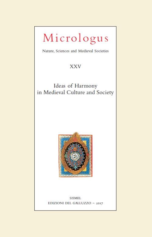 Ideas of harmony in medieval culture and society - copertina