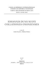 Iohannis Duns Scoti Collationes Oxonienses