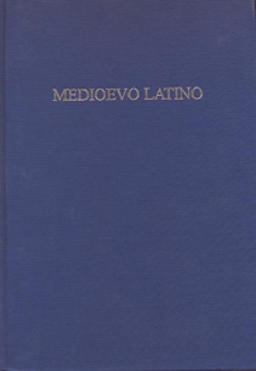 Medioevo latino. Bollettino bibliografico della cultura europea. Vol. 39 - copertina