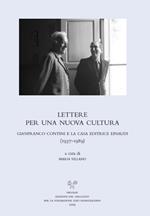 Lettere per una nuova cultura. Gianfranco Contini e la casa editrice Einaudi (1937-1989)