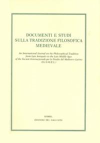 Documenti e studi sulla tradizione filosofica medievale (2019). Vol. 30 - copertina