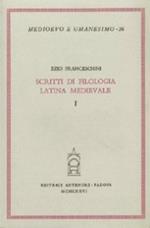 Scritti di filologia latina medievale
