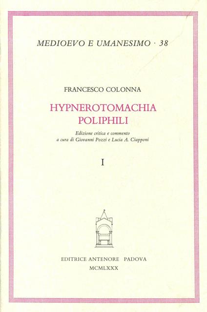 Hypnerotomachia Poliphili - Francesco Colonna - copertina