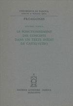 Le fonctionnement des concepts dans un texte inédit de Castelvetro