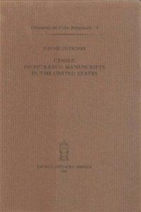 Census of Petrarch manuscripts in the United States - Dennis Dutschke - copertina