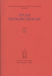 Studi petrarcheschi. Vol. 4 - copertina