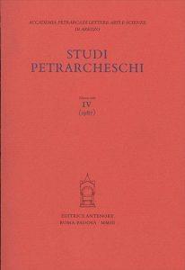 Studi petrarcheschi. Vol. 4 - copertina