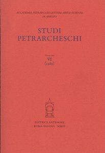 Studi petrarcheschi. Vol. 6 - copertina