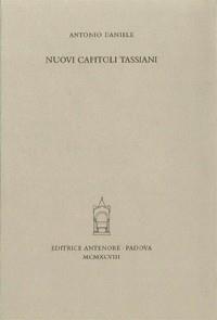 Nuovi capitoli tassiani - Antonio Daniele - copertina