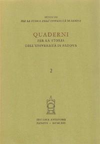 Quaderni per la storia dell'Università di Padova. Vol. 2 - copertina