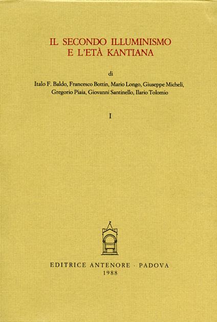 Storia delle storie generali della filosofia. Vol. 3: Il secondo illuminismo e l'Età kantiana - copertina